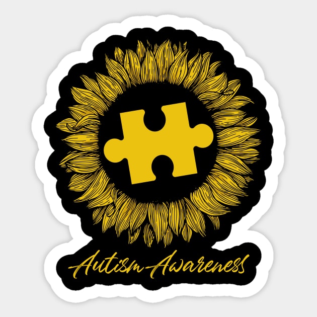 Sunflower Autism Awareness Gift Sticker by cotevalentine